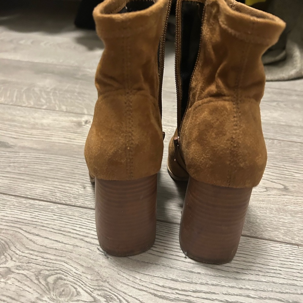 Women's Steve Madden Tan Suede Boots - Picture 4 of 5